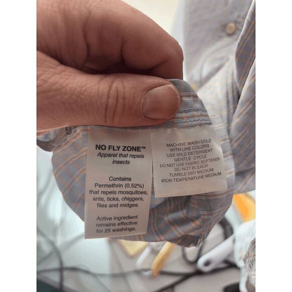 SIMMS Mens XL Button Down Long Sleeve Shirt Cor3 Vented Fishing Hiking Outdoor - Picture 5 of 6